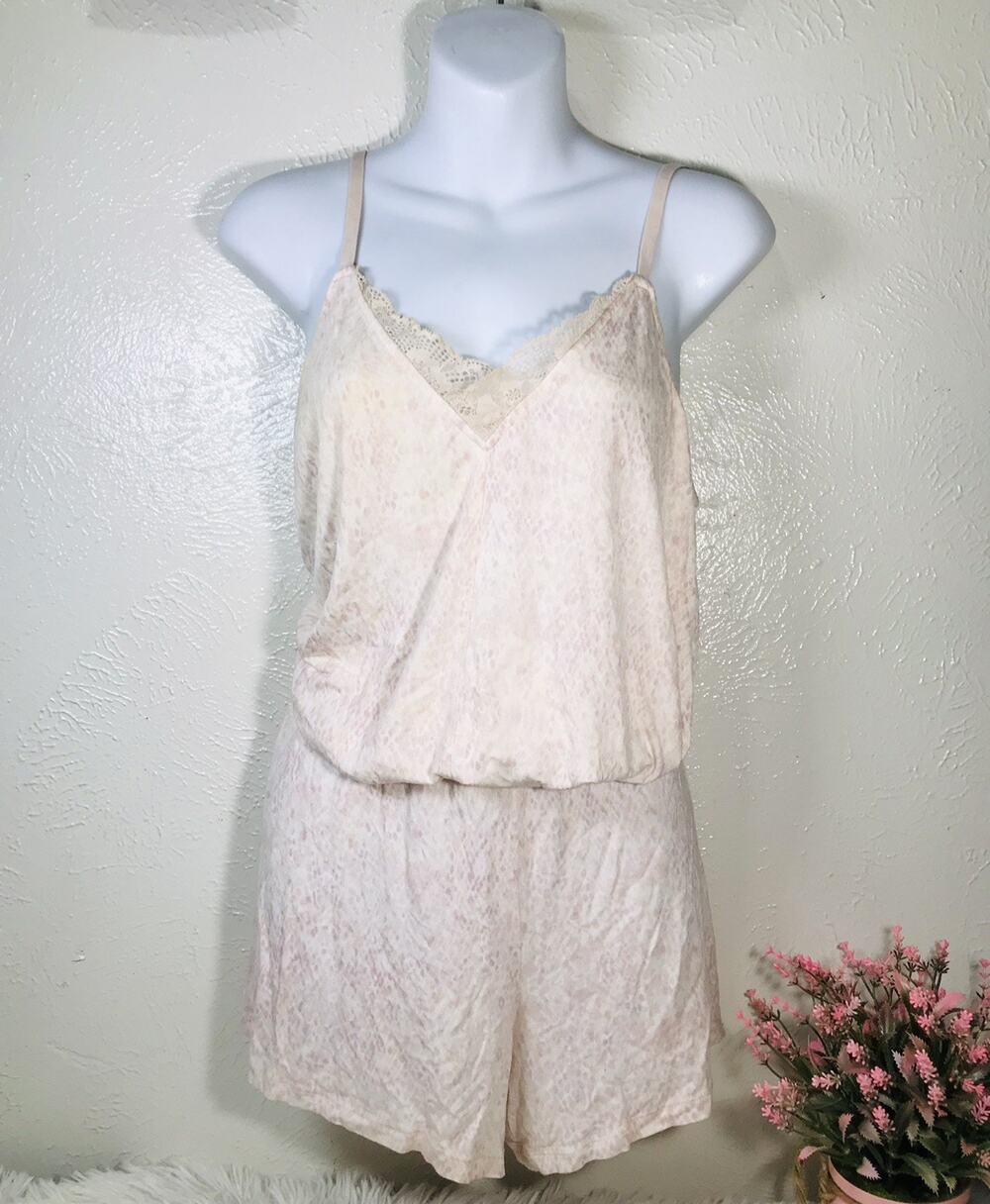 Stars Above Women's Short Sleeve Strappy Pajamas Sleepwear Homewear Nightwear M
